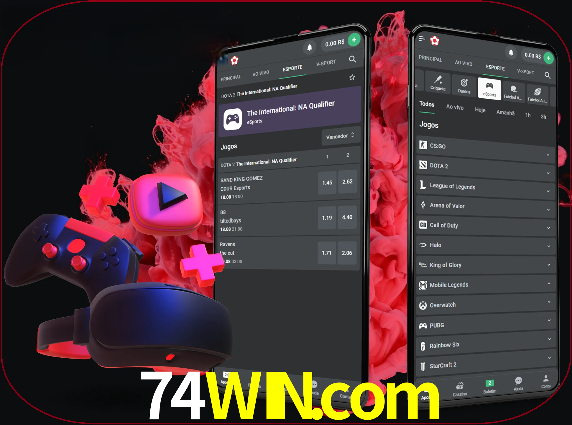 Para ter a aplicação móvel 74win no seu smartphone, basta descarregar o ficheiro apk e seguir as instruções.