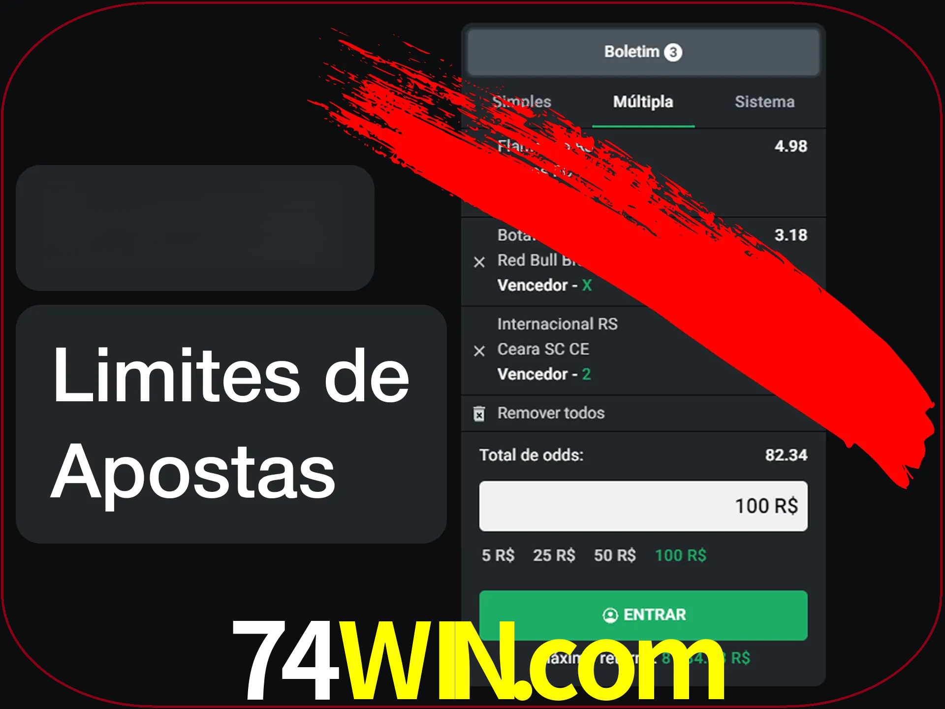 Não faça apostas loucas.